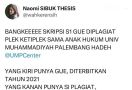 Viral! Mahasiswa UMP Diduga Memplagiat Skripsi, Kampus Bentuk Tim Advokasi - JPNN.com