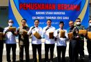 Bea Cukai dan BNNP Musnahkan Barang Bukti Ganja Hasil Penindakan di Cilegon - JPNN.com