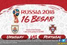 Prediksi Uruguay vs Portugal di 16 Besar Piala Dunia 2018 - JPNN.com