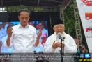 Berkampanye Bareng Jokowi, Kiai Ma'ruf Baca Doa Lagi - JPNN.com