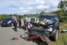 Kecelakaan Maut Honda Brio vs Mobil Patroli, Sarinande Meninggal Dunia, Nih Penampakannya - JPNN.com