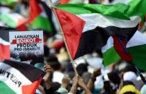 Aksi Demo Palestina di Kedubes AS - JPNN.com