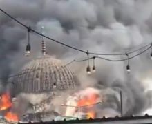 Masjid Jakarta Islamic Center Kebakaran, Kubahnya Roboh, Warga Histeris - JPNN.com