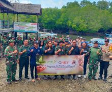 QNET dan Kodim 1611 Badung Kunjungi Hutan Mangrove di Bali - JPNN.com