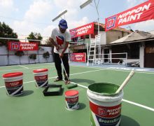 Gandeng Vindes Sport, NIPPON PAINT Donasikan 1.380 Liter Cat untuk Lapangan Bulu Tangkis - JPNN.com