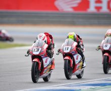 Pembalap Indonesia Naik Podium Perdana di Honda Thailand Talent Cup 2024 - JPNN.com