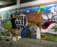 Mural Buatan Anak Muda Ikut Sambut Kepulangan Jokowi di Solo - JPNN.com