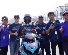 Keren, Yamaha Aerox Garapan Tim SMK Ini Naik Podium di Sirkuit Mandalika - JPNN.com