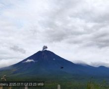 Gunung Semeru Erupsi Lagi Sabtu Pagi, Tinggi Kolom Letusan 600 Meter di Atas Puncak - JPNN.com