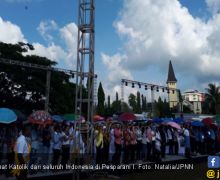 Kolekte 5.000 Umat Katolik Pesparani Disumbangkan ke Sulteng - JPNN.com