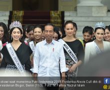 Putri Indonesia 2019 Happy Bertemu Jokowi - JPNN.com