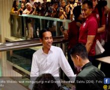 Disambut Antusias Pengunjung Grand Indonesia, Jokowi Senang Dapat Ucapan Selamat - JPNN.com