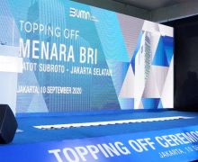 PT PP Lakukan Topping Off Ceremony Menara BRI Gatot Subroto - JPNN.com