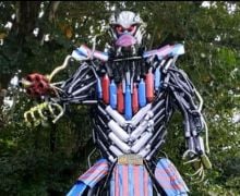 Unik dan Kreatif, Satlantas Polres Kendari Ubah Knalpot Sitaan jadi Robot Transformer - JPNN.com