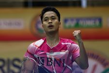 Melangkah ke Semifinal India Open 2023, Ginting Kirim Doa untuk Kento Momota - JPNN.com