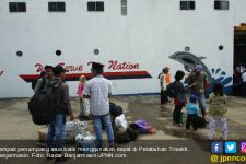 Seperti Ini Kondisi Arus Balik di Pelabuhan Trisakti - JPNN.com