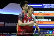 Singkirkan Senior, Marcus / Kevin Lolos ke 16 Besar - JPNN.com