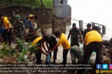 TNI dan Polri Kompak Gelar Operasi Semut di Pantai Melonguane - JPNN.com