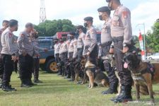 Sambut WSBK 2021 di Sirkuit Mandalika, Tim Baharkam Cek Personel Hingga Anjing Pelacak   - JPNN.com Bali