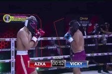 Azka Corbuzier Pukul TKO Vicky Prasetyo, Tumbang di Ronde 2 - JPNN.com Bali