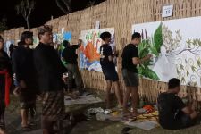 Pemuda Denpasar Adu Skill Lukis Mural di SYIF 2022, Menarik - JPNN.com Bali
