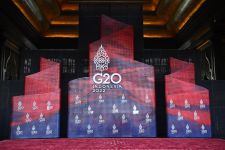 Lidah Api di Belakang Jokowi Sambut Kepala Delegasi G20: Ada Simbol Ring of Fire - JPNN.com Bali