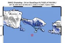 Bali Selatan Diguncang Gempa M 4,4, Getaran Terasa di NTB, Ini Analisis BMKG  - JPNN.com Bali