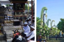  Menyama Braya Mewarnai Piodalan Pura Dalem Sakenen, dari Jukung hingga Festival Penjor - JPNN.com Bali