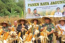 Wamentan Panen Jagung di Tanah Jawara, Lihat yang Mendampingi - JPNN.com Banten