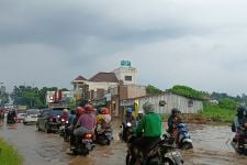 Diguyur Hujan Sebentar, Jalan Raya Petir-Serang Terendam Banjir - JPNN.com Banten