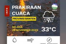 Prakiraan Cuaca Menurut BMKG Sebagian Daerah di Banten Diguyur Hujan - JPNN.com Banten