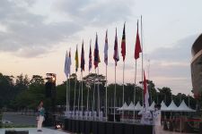 Welcome Ceremony APG XI 2022: 11 Bendera Negara ASEAN Berkibar di Stadion Manahan Solo - JPNN.com Jateng