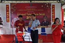 Meriahnya Perayaan Imlek di Lapas Semarang, Keluarga Narapidana Terharu - JPNN.com Jateng