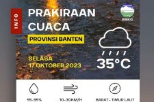 Prakiraan Cuaca Hari Ini, BMKG: Satu Daerah di Banten Diimbau Waspada - JPNN.com Banten