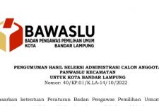472 Calon Panwaslu Kota Bandar Lampung Lolos Seleksi Administrasi - JPNN.com Lampung