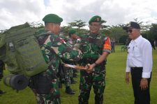 Brigjen TNI E Reza Pahlevi Pimpin Serah Terima Satgas Pamtas RI-PNG Sektor Selatan - JPNN.com Papua