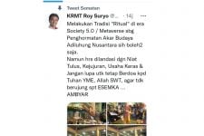 Ritual Kendi Nusantara, Roy Suryo: Agar Tidak Berujung Seperti ESEMKA - JPNN.com Sultra