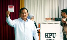 Prabowo Subianto Mencoblos