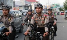 Kepolisian Gorontalo Gelar Patroli Bersepeda Rutin