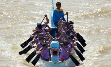 Lomba Perahu Naga Meriahkan HUT Kota Jambi ke-60