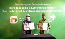 Perjanjian Kerja Sama antara Mitra Tokopedia dengan Kementerian Koperasi dan UKM RI