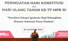 Peringatan Hari Konstitusi dan HUT Ke-77 MPR RI