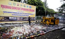 Pemusnahan Miras Kabupaten Bogor