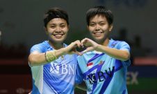 Apriyani Rahayu & Siti Fadia Silva Ramadhanti di Babak Pertama Daihatsu Indonesia Masters 2023