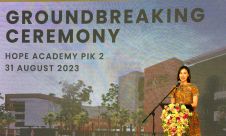 Groundbreaking HOPE Academy di PIK2