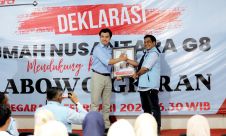 Sukarelawan Rumah Nusantara G8 Dukung Prabowo-Gibran