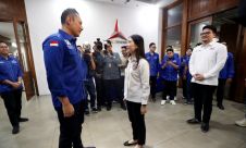 Angela Tanoesoedibjo dan Petinggi Perindo Silaturahmi Politik ke DPP Partai Demokrat