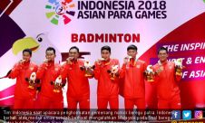 Tim Beregu Putra Bulutangkis Indonesia Raih Emas