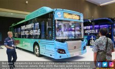 Bus listrik Transjakarta Melantai di JIExpo