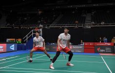 Luapan Kecewa Bagas/Fikri Setelah Kandas di 16 Besar Singapore Open 2023 - JPNN.com